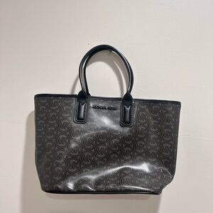 Michael Kors Monogram Black Tote